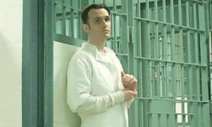 Damien Echols in prison in a film