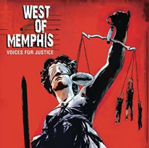 West of Memphis CD Cover featuring blind justice
